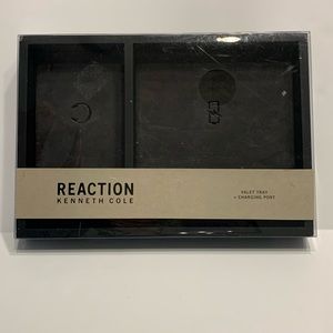 Kenneth Cole Reaction Valet Tray + Charging Port in Black